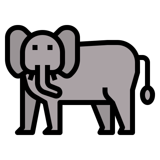 Elephant Generic Outline Color icon