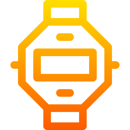 Digital watch Basic Gradient Lineal color icon