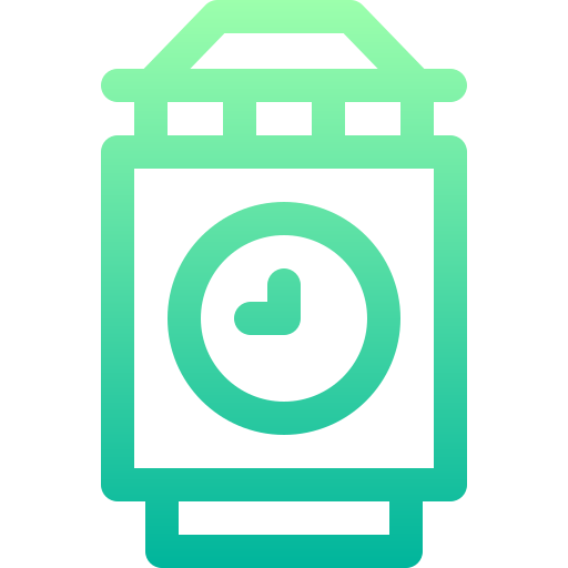 wieża Basic Gradient Lineal color ikona