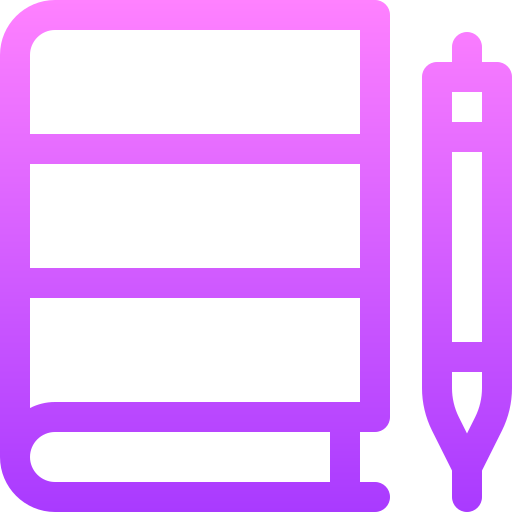 Diary Basic Gradient Lineal color icon