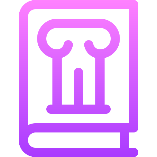 geschiedenisboek Basic Gradient Lineal color icoon