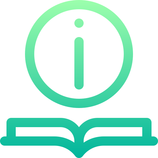 information Basic Gradient Lineal color icon