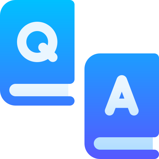 Question and answer Basic Gradient Gradient icon