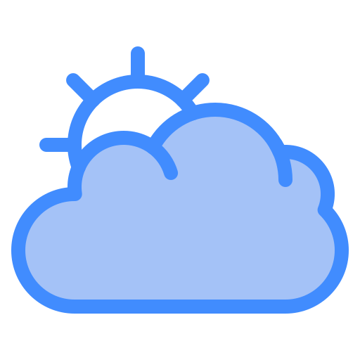 nuvole e sole Generic Blue icona