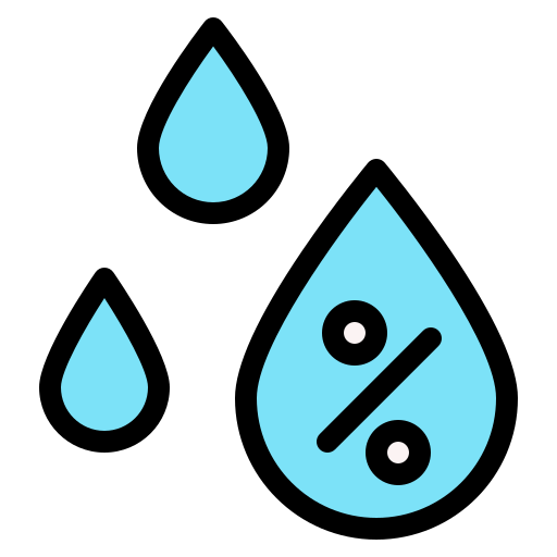 湿度 Generic Outline Color icon