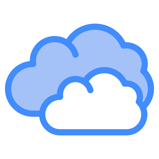 des nuages Generic Blue Icône