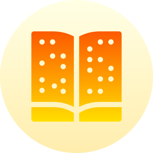 Braille Basic Gradient Circular icon