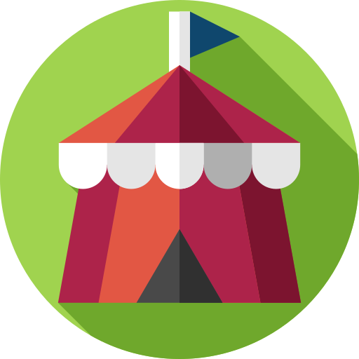 Tent Flat Circular Flat icon
