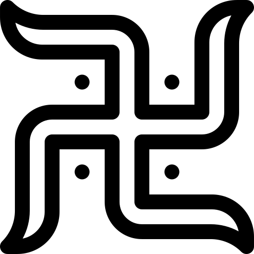 svastika Basic Rounded Lineal Icône