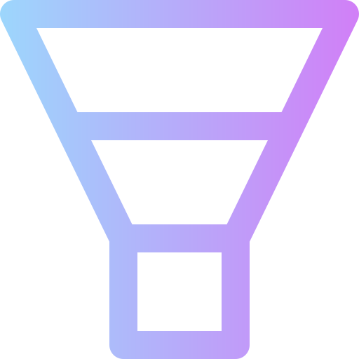 Funnel Super Basic Rounded Gradient icon