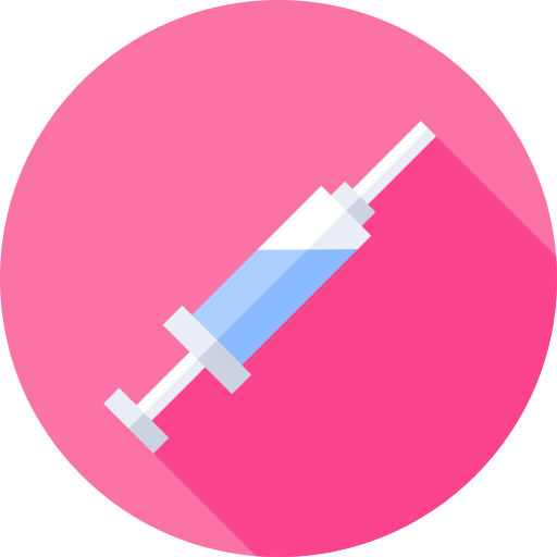 Vaccine Flat Circular Flat icon