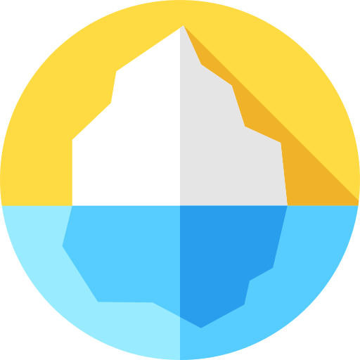 Iceberg Flat Circular Flat icon