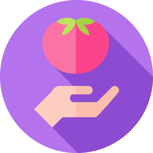Food donation Flat Circular Flat icon