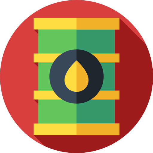 油 Flat Circular Flat icon