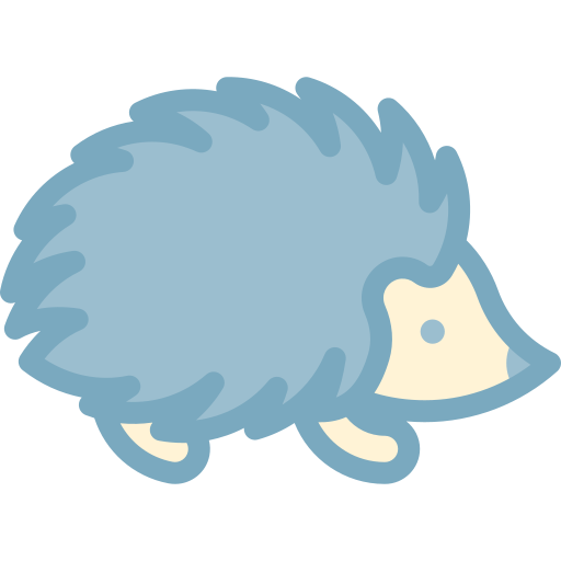 Hedgehog Detailed color Lineal color icon