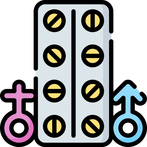 Hormone therapy Special Lineal color icon
