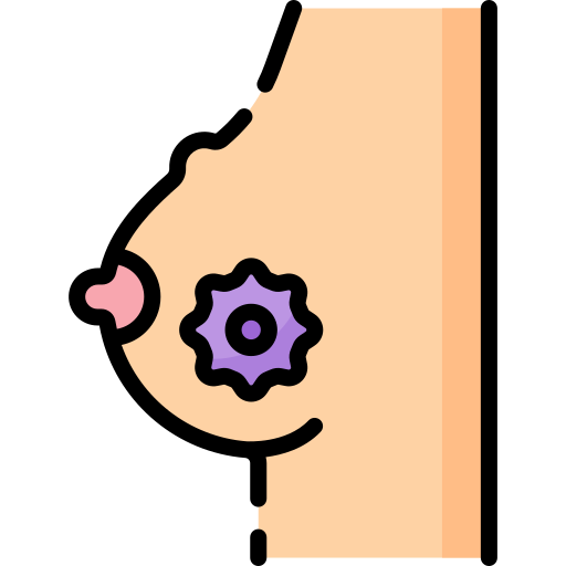 Breast cancer Special Lineal color icon