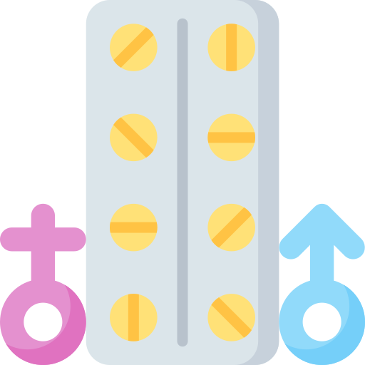 Hormone therapy Special Flat icon