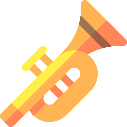 Trumpet Basic Rounded Flat icon