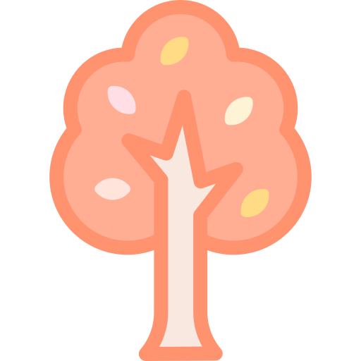 Tree Detailed color Lineal color icon