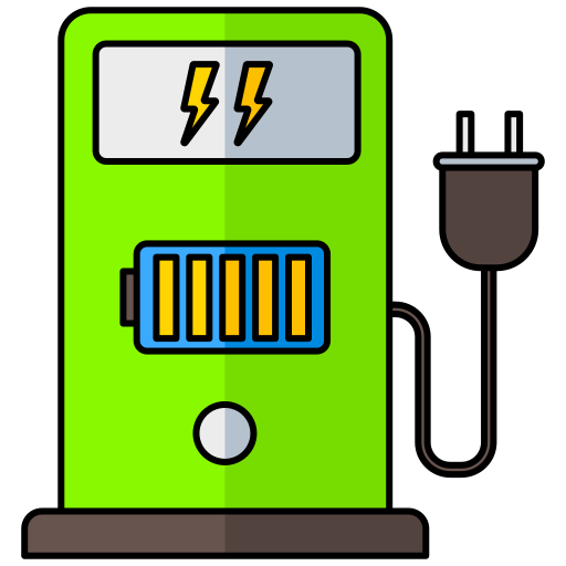 Electric station Generic Thin Outline Color icon