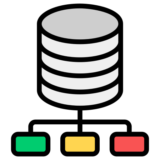 centro de datos Generic Outline Color icono