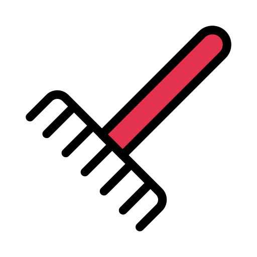 Rake Vector Stall Lineal Color icon