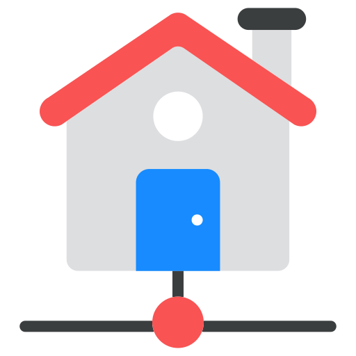 Домашняя сеть Generic Flat иконка