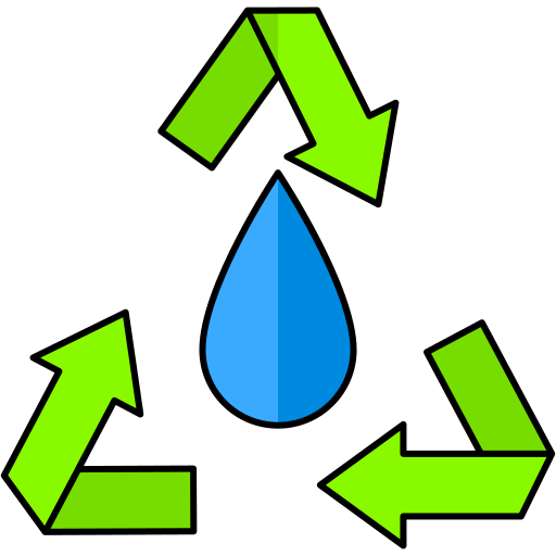 reutilizar el agua Generic Thin Outline Color icono