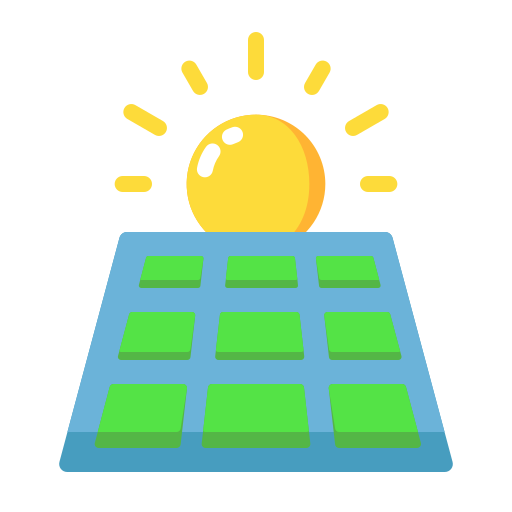 energía solar Generic Flat icono