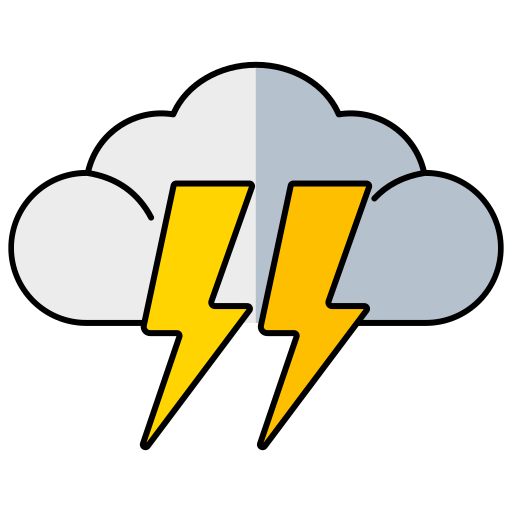 Storm Generic Thin Outline Color icon