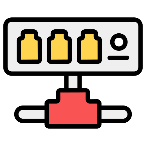 concentrador de red Generic Outline Color icono