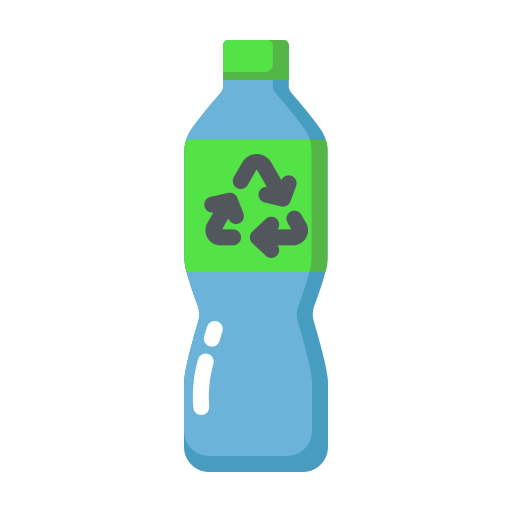 butelka z recyklingu Generic Flat ikona