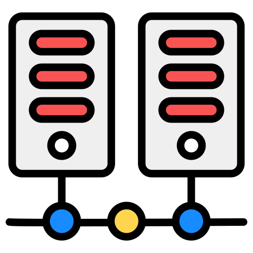 servidor de datos Generic Outline Color icono