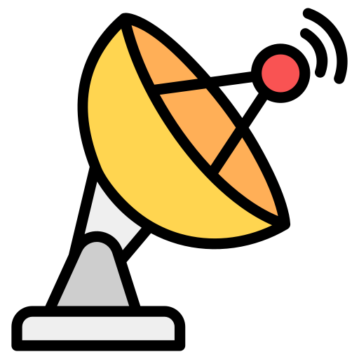 antena paraboliczna Generic Outline Color ikona