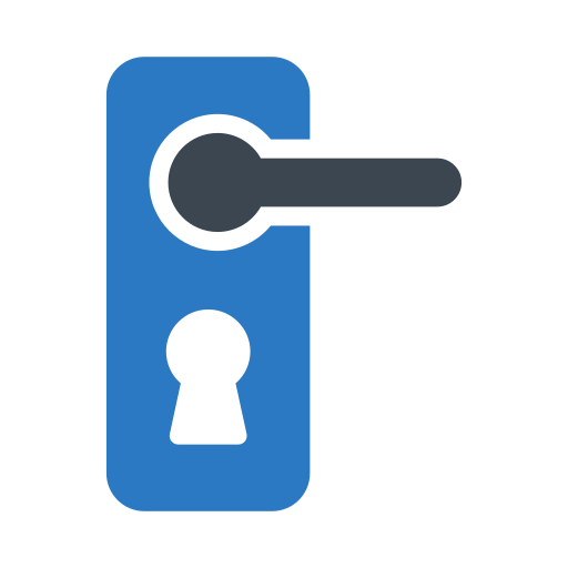 Door handle Generic Blue icon