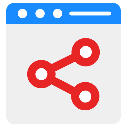 red social Generic Flat icono