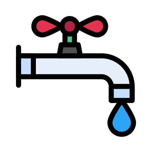 waterkraan Vector Stall Lineal Color icoon