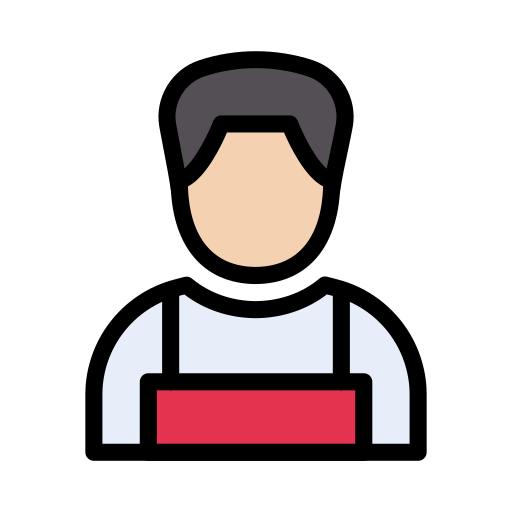 Farmer Vector Stall Lineal Color icon