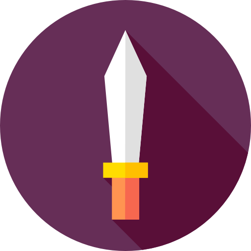 Sword Flat Circular Flat icon