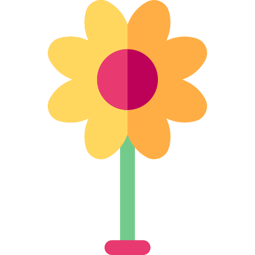 Flower Basic Rounded Flat icon