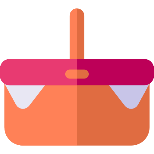 Picnic basket Basic Rounded Flat icon