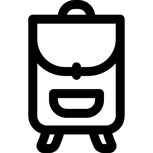 배낭 Basic Rounded Lineal icon