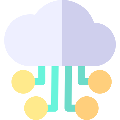 chmura obliczeniowa Basic Rounded Flat ikona