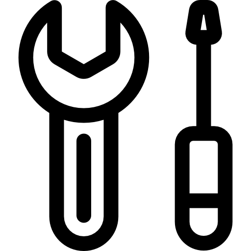 llave inglesa Basic Rounded Lineal icono