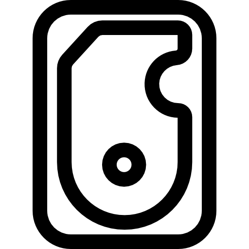 festplatte Basic Rounded Lineal icon