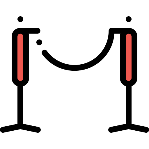 フェンス Detailed Rounded Lineal color icon
