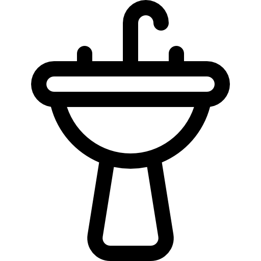 Раковина Basic Rounded Lineal иконка