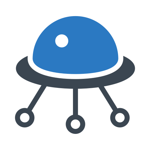 navicella spaziale Generic Blue icona