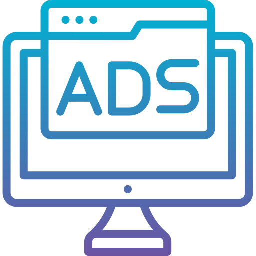 Digital advertising Generic Gradient icon